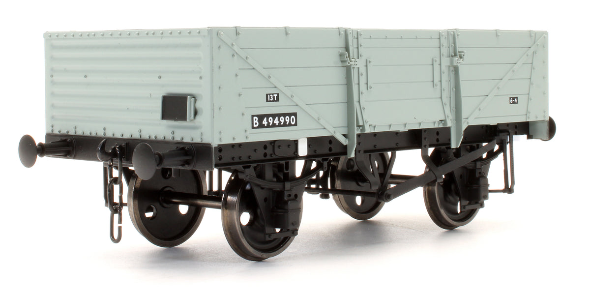 Pre-Owned 5 Plank Wagon Corrugated End BR Grey B494990