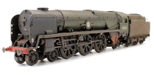 Pre-Owned BR 4-6-2 Merchant Navy Class 'Blue Star' 35010 Steam Locomotive - Custom Weathered