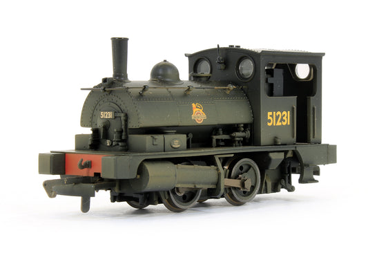 Pre-Owned BR Black 0-4-0 Pug '51231' Steam Locomotive (Weathered Edition)