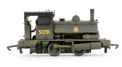 Pre-Owned BR Black 0-4-0 Pug '51231' Steam Locomotive (Weathered Edition)