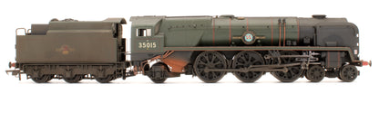 Pre-Owned BR 4-6-2 Merchant Navy Class 'Blue Star' 35010 Steam Locomotive - Custom Weathered
