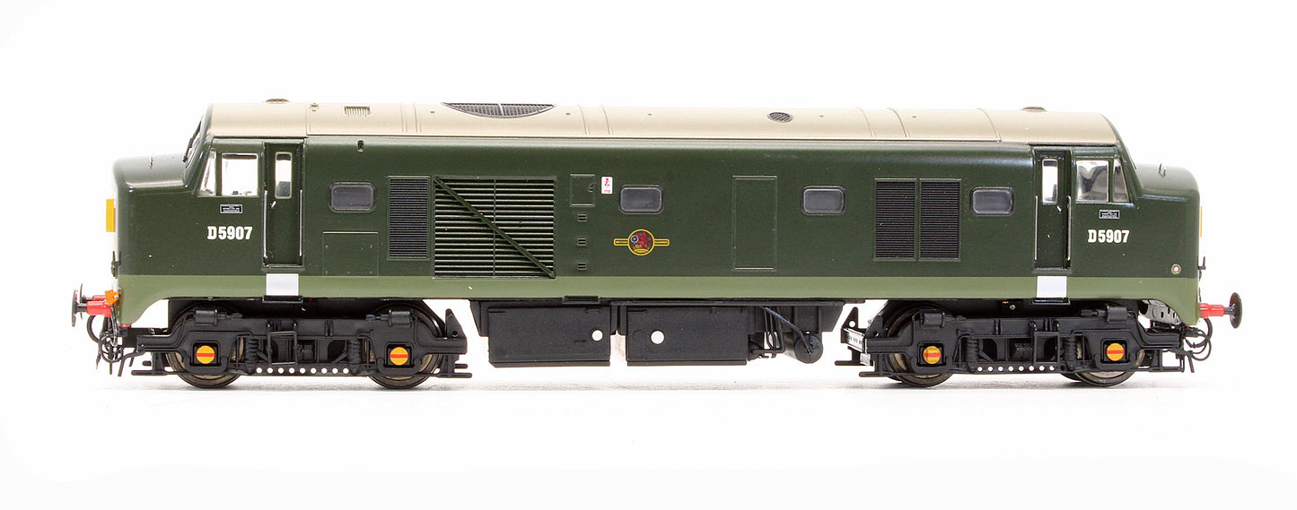 Pre-Owned Class 23 Baby Deltic D5907 Green Small Yellow - Gloss Diesel Locomotive