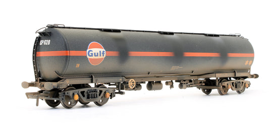 Pre-Owned 100 Ton Bogie Tank Wagon 'Gulf' Black Weathered - Exclusive Edition