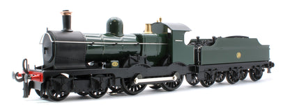 E/30-C2 "Duke" GWR Class 4-4-0 GW Unlined Green w/ Black Curved Frame & Churchward Tender Steam Locomotive