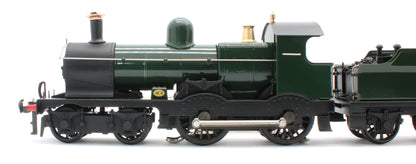 E/30-C2 "Duke" GWR Class 4-4-0 GW Unlined Green w/ Black Curved Frame & Churchward Tender Steam Locomotive
