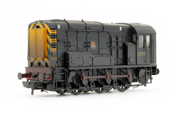 Pre-Owned Class 08 D3052 BR Black Early Emblem Diesel Shunter Locomotive Weathered (DCC Fitted) (Exclusive Edition)