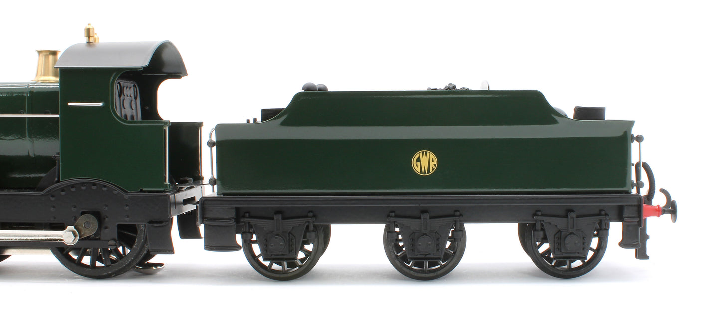 E/30-C2 "Duke" GWR Class 4-4-0 GW Unlined Green w/ Black Curved Frame & Churchward Tender Steam Locomotive