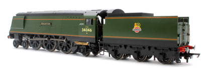 West Country Class 4-6-2 R30114 'Braunton' BR Green Early Emblem Steam Locomotive