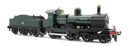 E/30-C2 "Duke" GWR Class 4-4-0 GW Unlined Green w/ Black Curved Frame & Churchward Tender Steam Locomotive