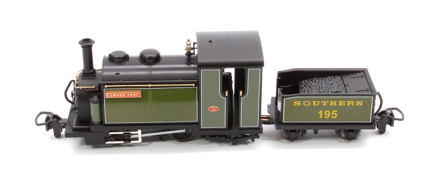 Kato/Peco Ffestiniog Railway Large England “EXMOOR PONY” Locomotive (SR Green)