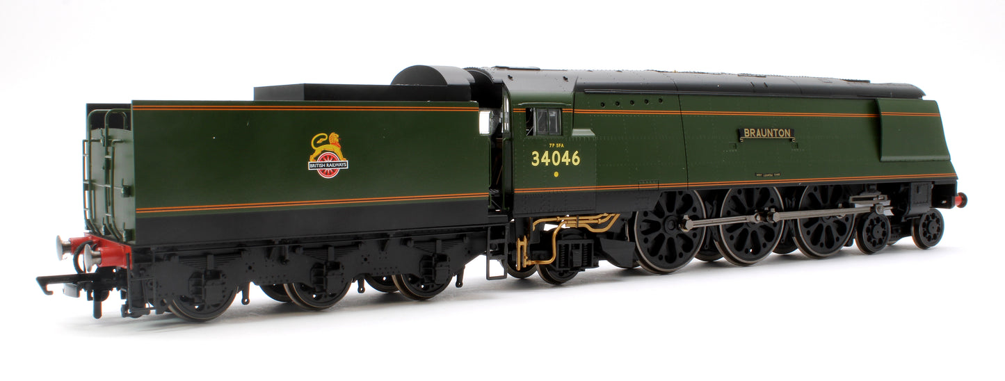 West Country Class 4-6-2 R30114 'Braunton' BR Green Early Emblem Steam Locomotive