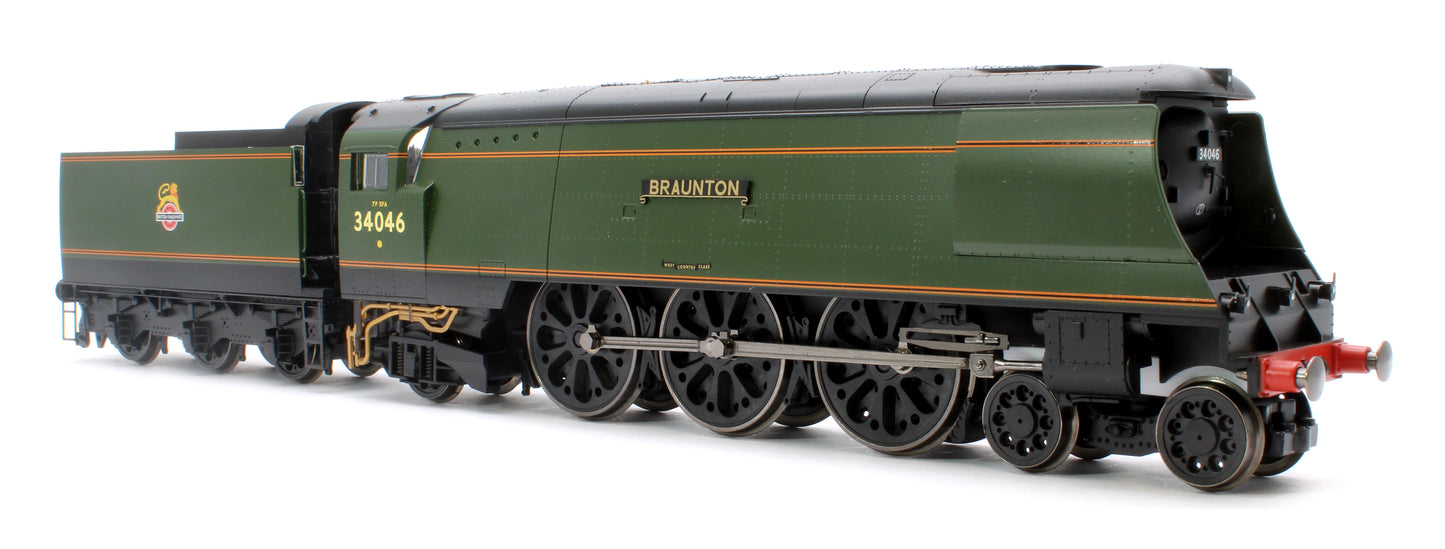 West Country Class 4-6-2 R30114 'Braunton' BR Green Early Emblem Steam Locomotive