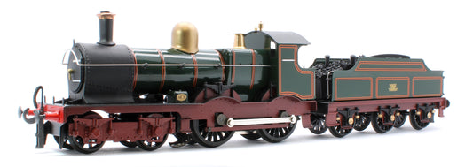 E/30-A2 "Duke" GWR Class 4-4-0 GWR Lined Green w/ Indian Red Curved Frame & Churchward Tender Steam Locomotive