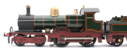 E/30-A2 "Duke" GWR Class 4-4-0 GWR Lined Green w/ Indian Red Curved Frame & Churchward Tender Steam Locomotive