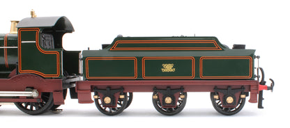 E/30-A2 "Duke" GWR Class 4-4-0 GWR Lined Green w/ Indian Red Curved Frame & Churchward Tender Steam Locomotive