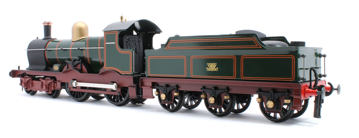 E/30-A2 "Duke" GWR Class 4-4-0 GWR Lined Green w/ Indian Red Curved Frame & Churchward Tender Steam Locomotive