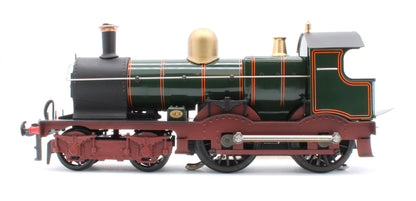 E/30-A2 "Duke" GWR Class 4-4-0 GWR Lined Green w/ Indian Red Curved Frame & Churchward Tender Steam Locomotive