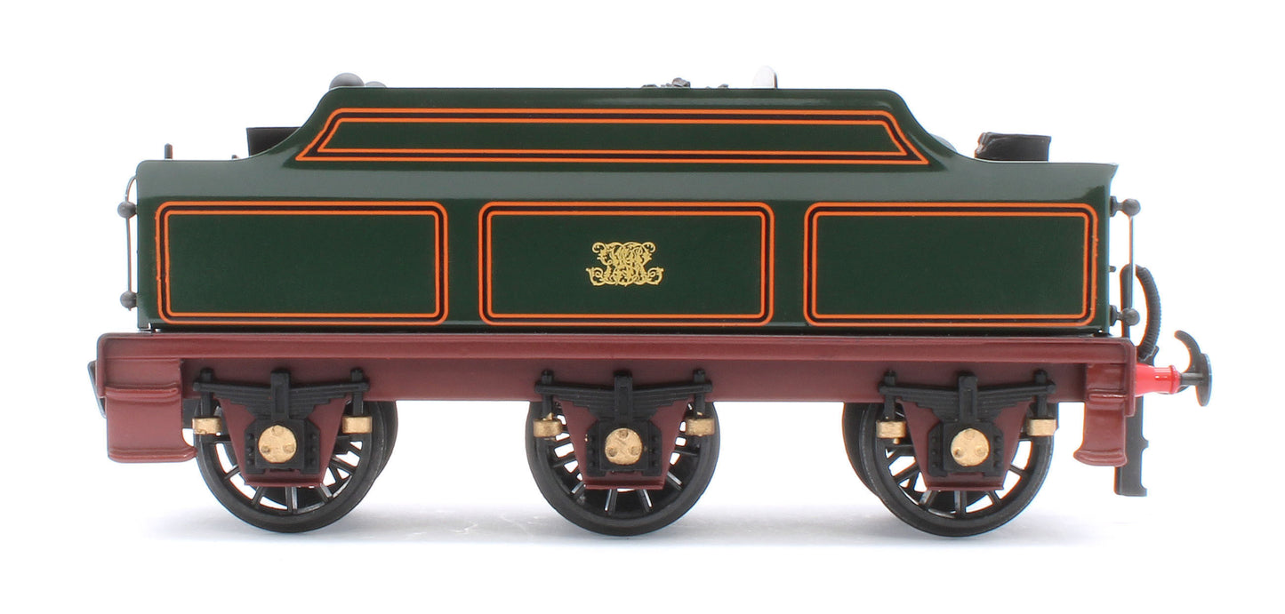 E/30-A2 "Duke" GWR Class 4-4-0 GWR Lined Green w/ Indian Red Curved Frame & Churchward Tender Steam Locomotive