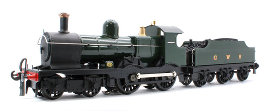 E/30-C "Duke" GWR Class 4-4-0 GWR Unlined Green w/ Black Curved Frame & Churchward Tender Steam Locomotive