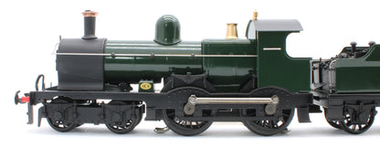 E/30-C "Duke" GWR Class 4-4-0 GWR Unlined Green w/ Black Curved Frame & Churchward Tender Steam Locomotive