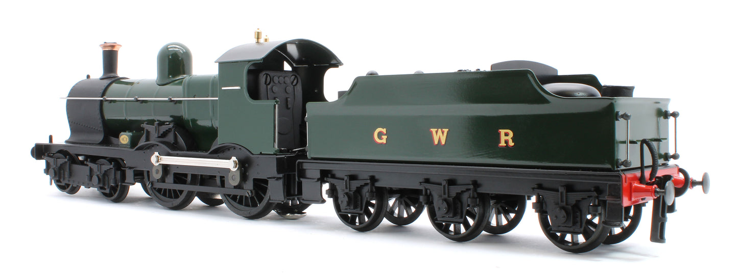 E/30-C "Duke" GWR Class 4-4-0 GWR Unlined Green w/ Black Curved Frame & Churchward Tender Steam Locomotive