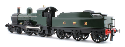 E/30-C "Duke" GWR Class 4-4-0 GWR Unlined Green w/ Black Curved Frame & Churchward Tender Steam Locomotive