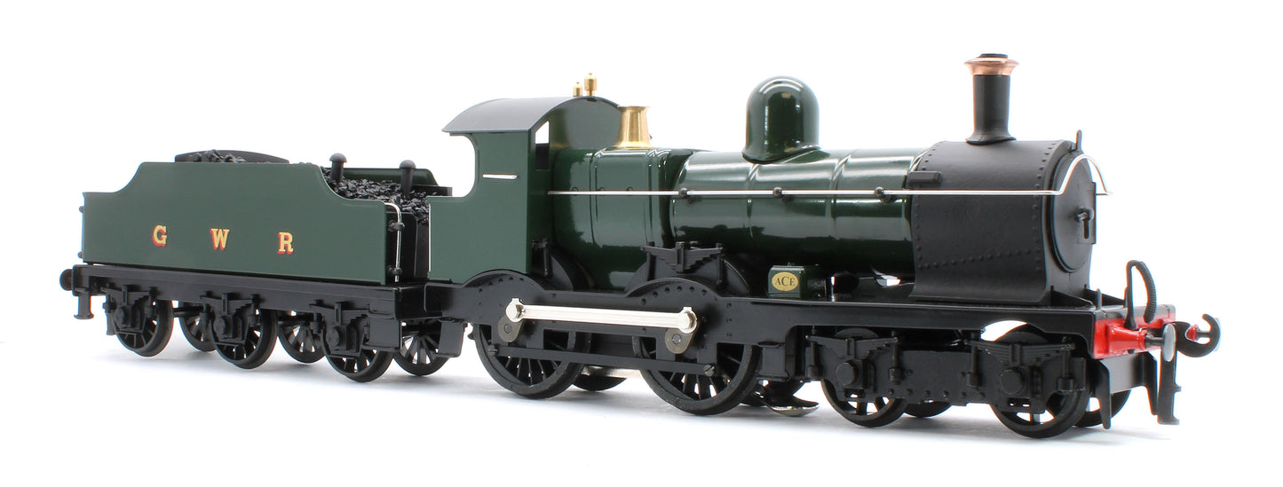 E/30-C "Duke" GWR Class 4-4-0 GWR Unlined Green w/ Black Curved Frame & Churchward Tender Steam Locomotive
