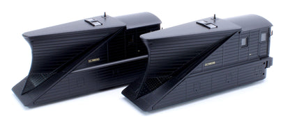 38-642Z Pair of 2 NER Snowploughs DE900565 & DE900566 BR Departmental Black