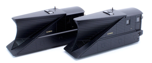 Pair of 2 NER Snowploughs DE900565 & DE900566 BR Departmental Black