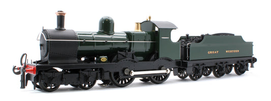 E/30-B2 "Duke" GWR Class 4-4-0 GW Unlined Green w/ Black Curved Frame & Churchward Tender Steam Locomotive