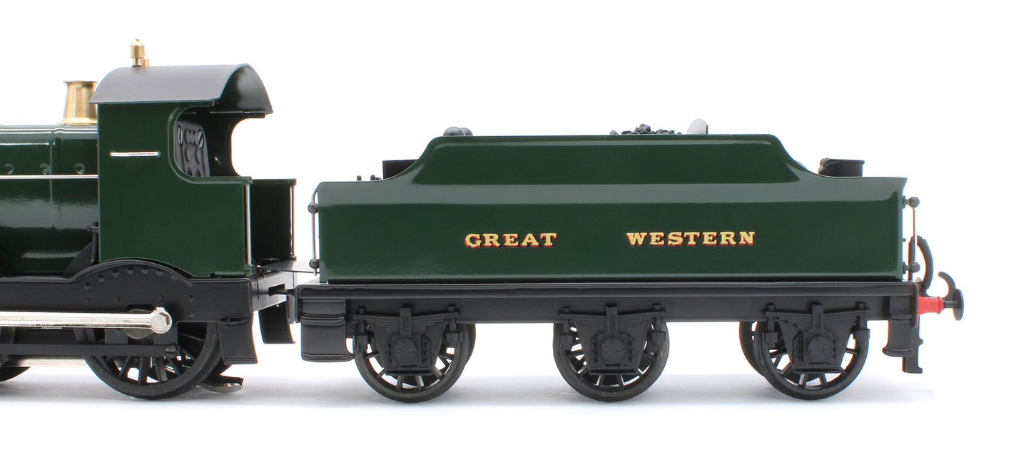 E/30-B2 "Duke" GWR Class 4-4-0 GW Unlined Green w/ Black Curved Frame & Churchward Tender Steam Locomotive