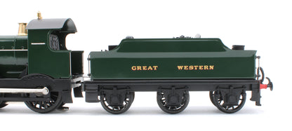 E/30-B2 "Duke" GWR Class 4-4-0 GW Unlined Green w/ Black Curved Frame & Churchward Tender Steam Locomotive