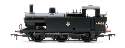 LMS Fowler 3F (Jinty) 47406 BR Black (Early Emblem) Steam Locomotive - DCC Sound