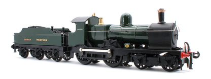 E/30-B2 "Duke" GWR Class 4-4-0 GW Unlined Green w/ Black Curved Frame & Churchward Tender Steam Locomotive
