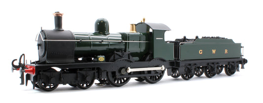 E/30-C1 "Duke" GWR Class 4-4-0 GWR Unlined Green w/ Black Curved Frame & Dean Tender Steam Locomotive
