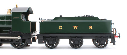 E/30-C1 "Duke" GWR Class 4-4-0 GWR Unlined Green w/ Black Curved Frame & Dean Tender Steam Locomotive