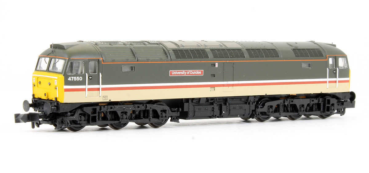 Pre-Owned 372-248 Class 47/4 47550 'University Of Dundee' BR Intercity Diesel Locomotive - DCC Fitted