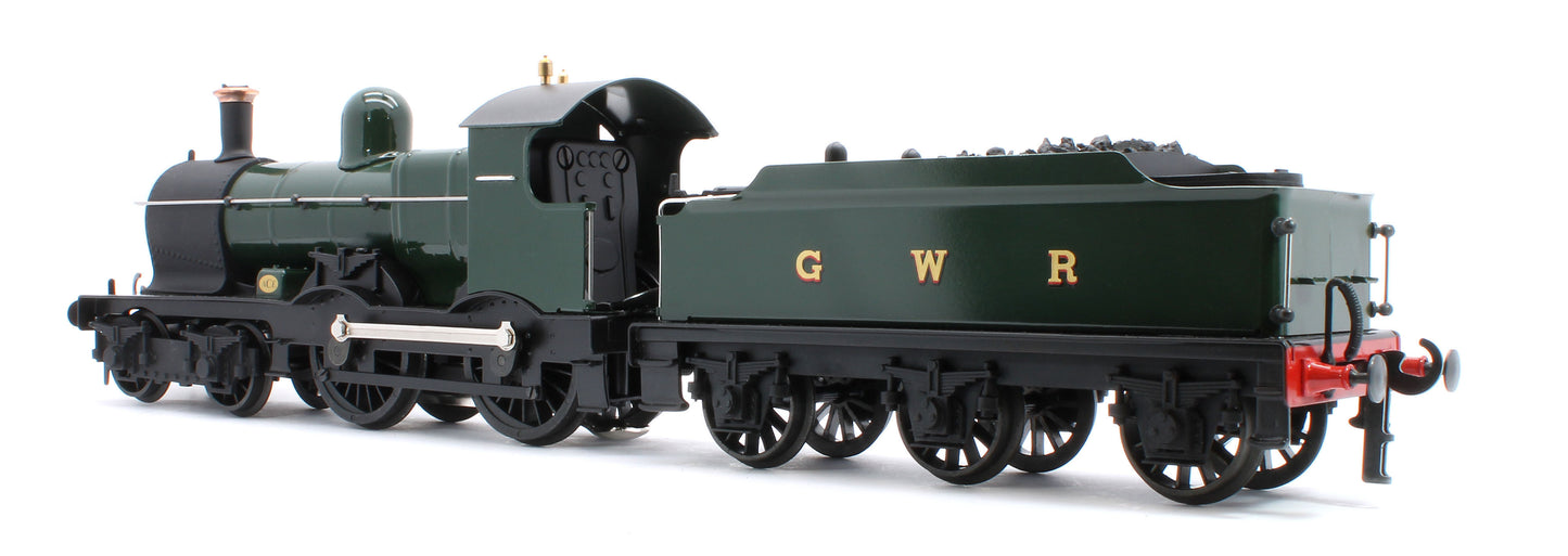 E/30-C1 "Duke" GWR Class 4-4-0 GWR Unlined Green w/ Black Curved Frame & Dean Tender Steam Locomotive
