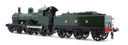 E/30-C1 "Duke" GWR Class 4-4-0 GWR Unlined Green w/ Black Curved Frame & Dean Tender Steam Locomotive