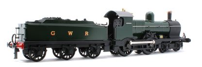 E/30-C1 "Duke" GWR Class 4-4-0 GWR Unlined Green w/ Black Curved Frame & Dean Tender Steam Locomotive