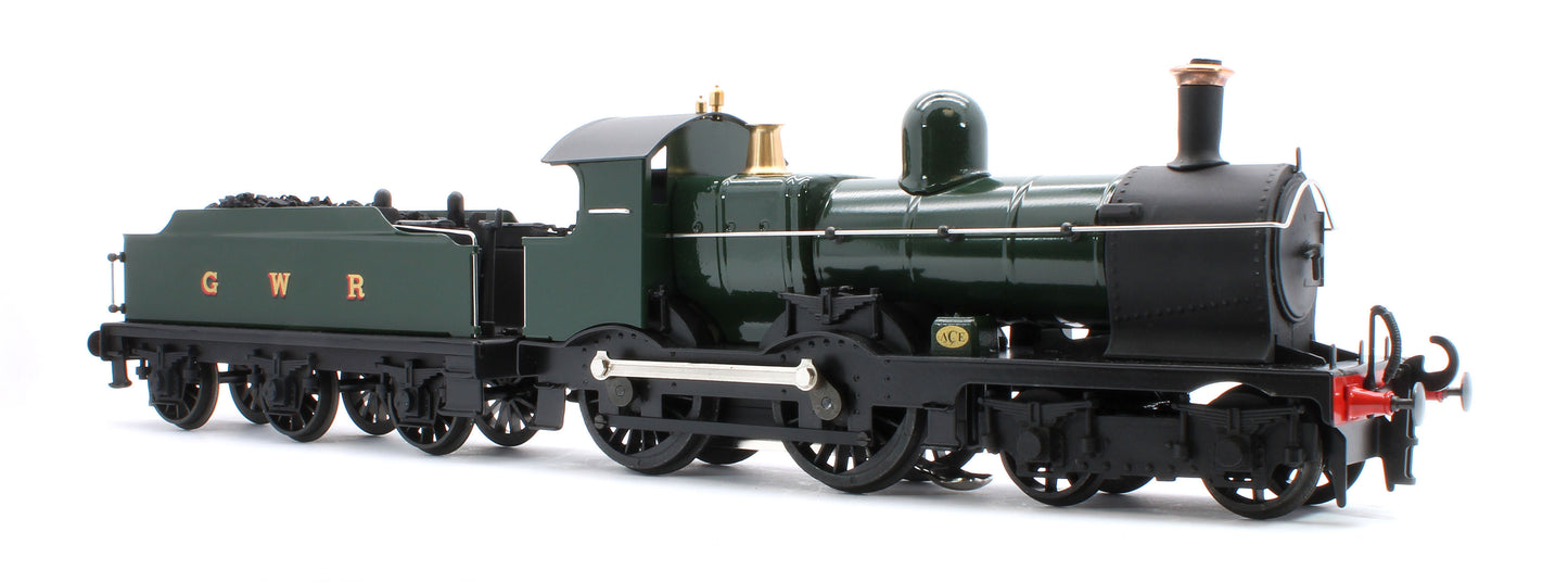 E/30-C1 "Duke" GWR Class 4-4-0 GWR Unlined Green w/ Black Curved Frame & Dean Tender Steam Locomotive