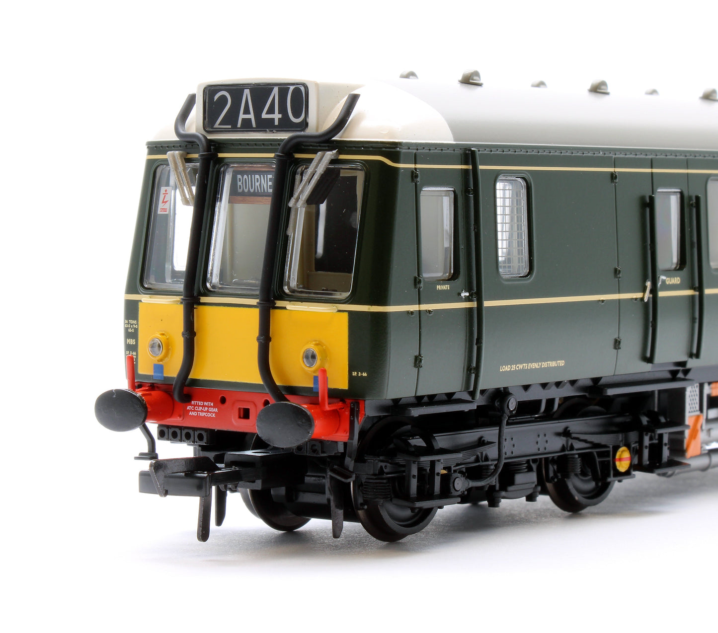 Pre-Owned 35-528 Class 121 Single-Car DMU W55028 BR Green (Small Yellow Panels)