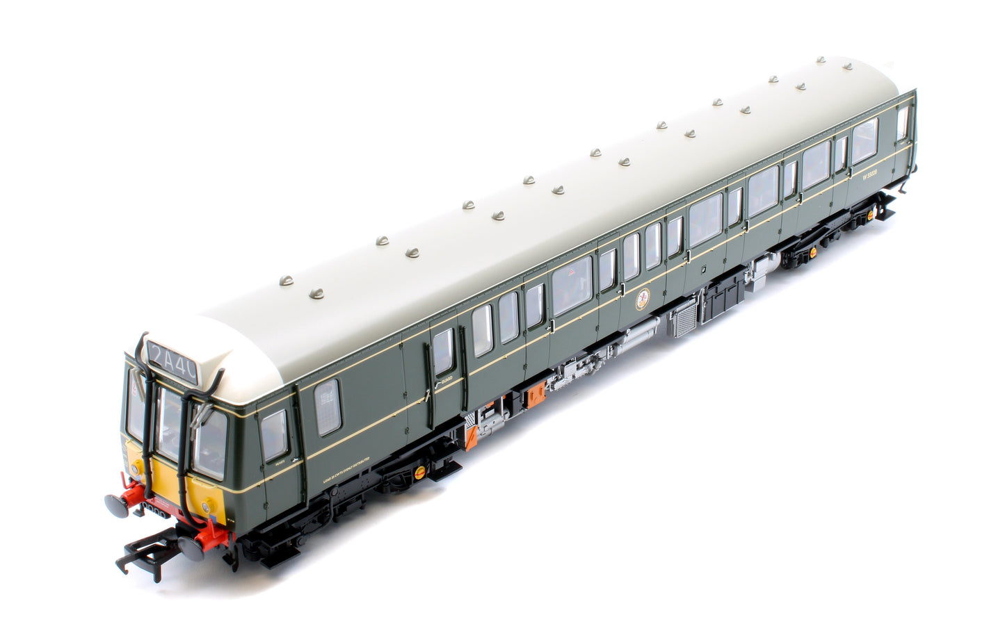 Pre-Owned 35-528 Class 121 Single-Car DMU W55028 BR Green (Small Yellow Panels)