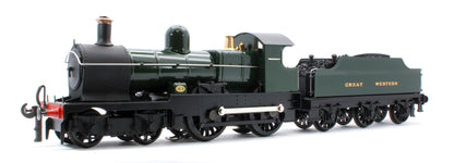 E/30-D "Dukedog" GWR Class 4-4-0 GW Unlined Green w/ Black Straight Frame & Churchward Tender Steam Locomotive