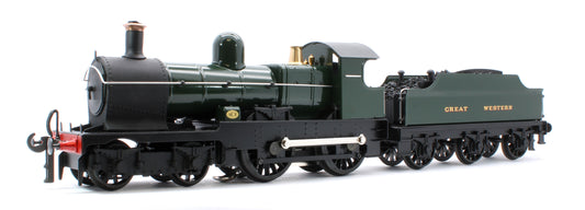 E/30-D "Dukedog" GWR Class 4-4-0 GW Unlined Green w/ Black Straight Frame & Churchward Tender Steam Locomotive