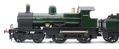 E/30-D "Dukedog" GWR Class 4-4-0 GW Unlined Green w/ Black Straight Frame & Churchward Tender Steam Locomotive