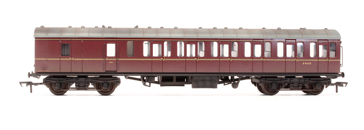 34-630 Pre-Owned MK1 Suburban Second Brake Coach BR Maroon 'E 43133' - Custom Weathered
