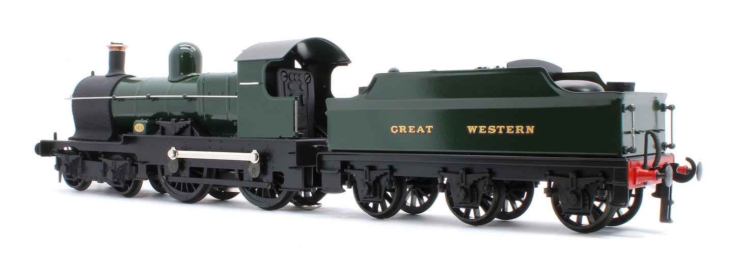 E/30-D "Dukedog" GWR Class 4-4-0 GW Unlined Green w/ Black Straight Frame & Churchward Tender Steam Locomotive