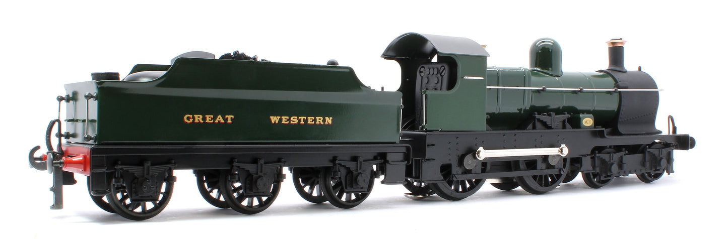 E/30-D "Dukedog" GWR Class 4-4-0 GW Unlined Green w/ Black Straight Frame & Churchward Tender Steam Locomotive