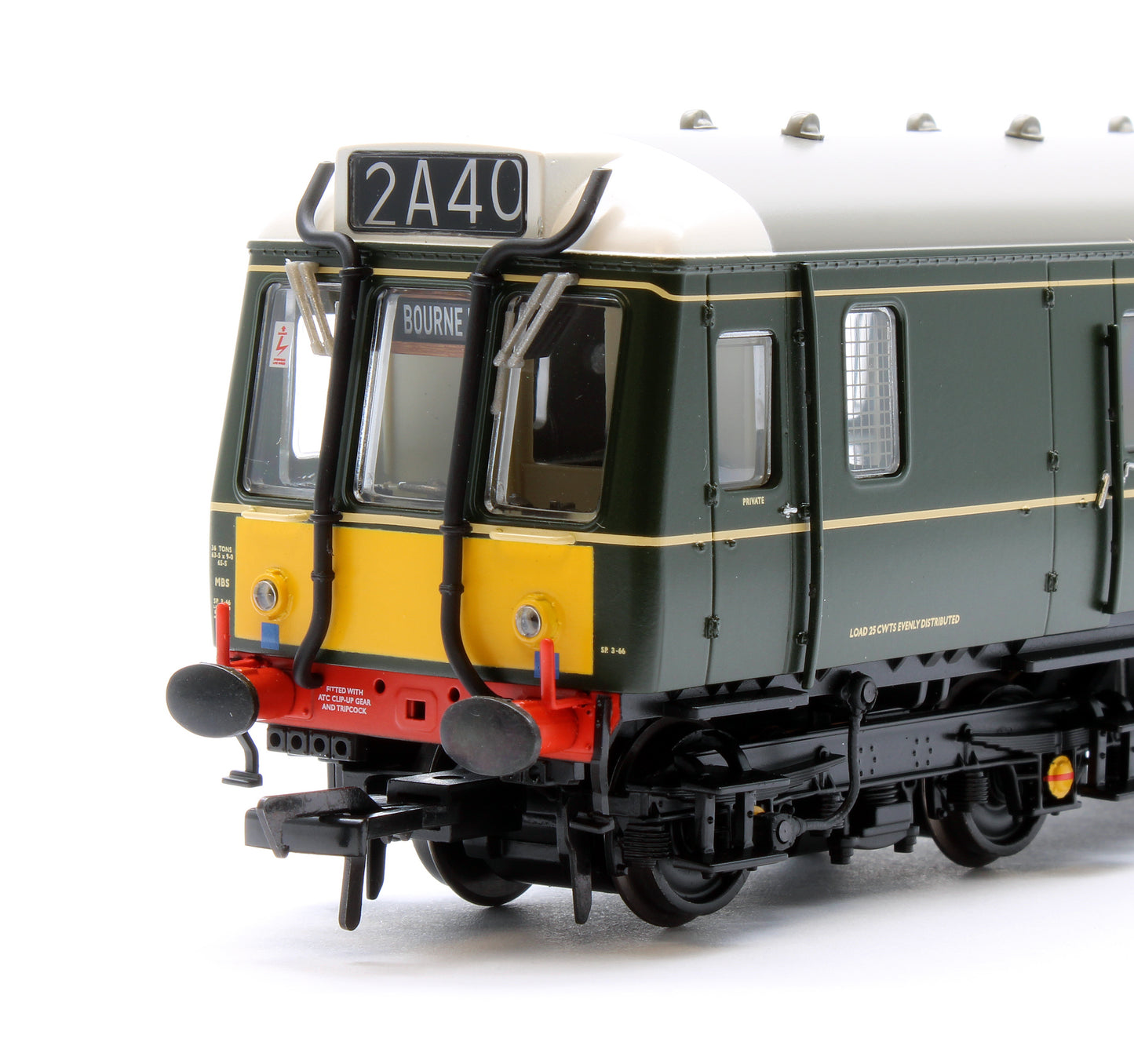 Class 121 Single-Car DMU W55028 BR Green (Small Yellow Panels) - Fitted Passengers